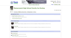 Desktop Screenshot of mamaroneckhighschoolvarsityicehockey.teamcowboy.com