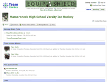 Tablet Screenshot of mamaroneckhighschoolvarsityicehockey.teamcowboy.com