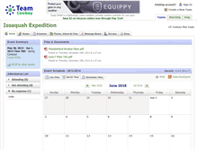 Tablet Screenshot of issaquahexpedition.teamcowboy.com